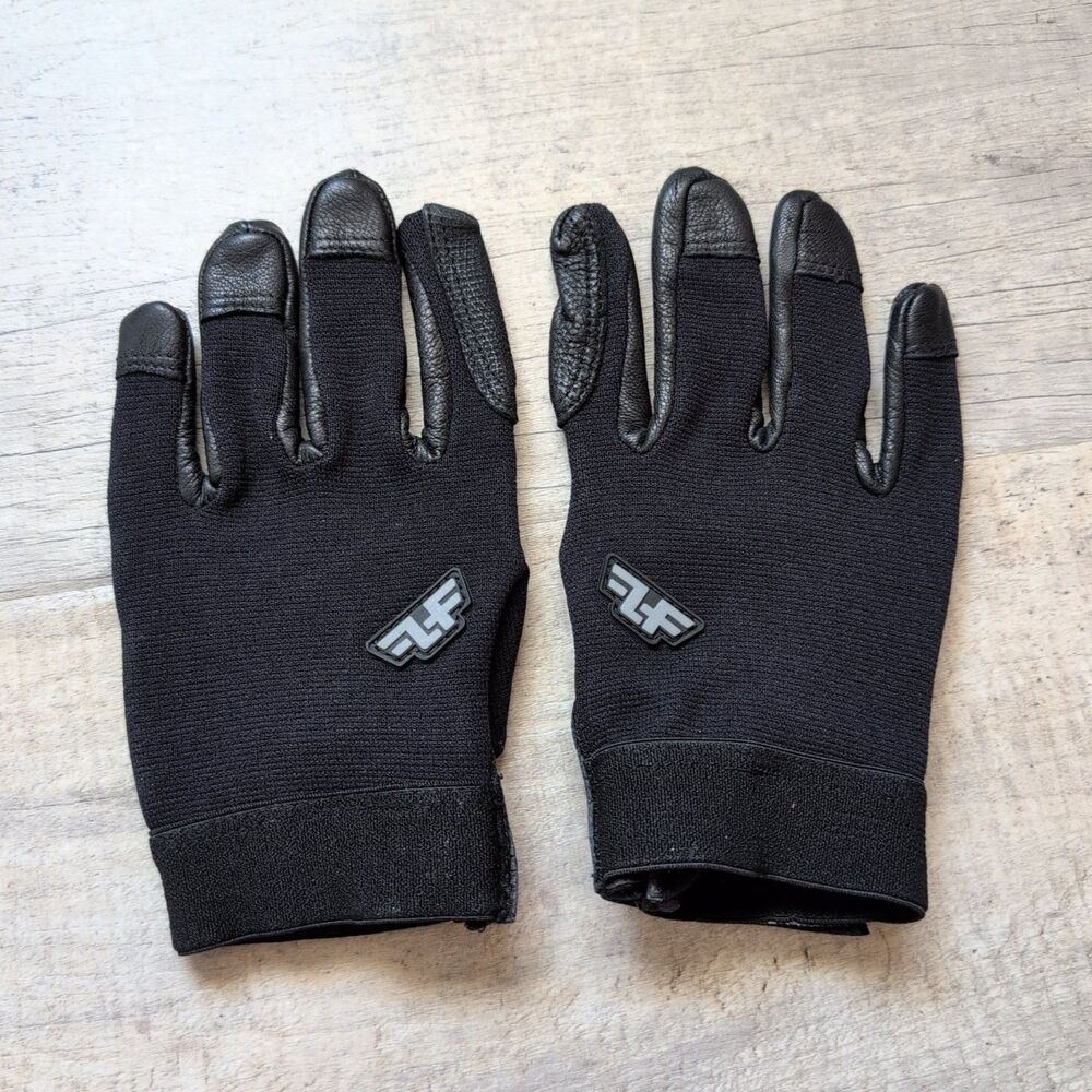 New! Line of Fire Light Duty Black Gloves X-Small With Tegs Tape Included Unisex